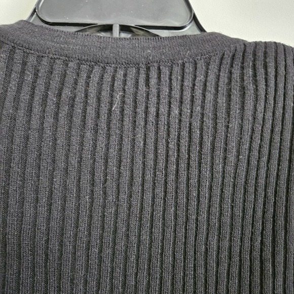 Adolfo Black Red Gray Houndstooth Sweater Sz L Classic Academia Professional - Picture 4 of 9